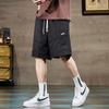 Shorts Finos de Seda de Gelo Masculino Verão 2024 Novos Calças de Basquete Largas Casuais Secagem Rápida Respiráveis Calças Esportivas Cinco