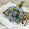 Ramo de Manzanilla Artificial Flores Falsas para Arreglos de Piso de Boda Decoración de Salón de Bodas Flores Artificiales de Plástico Arreglo Floral DIY