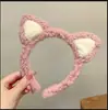 Diadema de estilo coreano para mujer al por mayor para lavarse la cara Corea del Sur diadema linda diadema de felpa antideslizante pinza para el pelo tocado