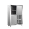 Alacena de Acero Inoxidable 304 de Cuatro Puertas para Cocina Comercial, Gabinete Espesado, Gabinete de Almacenamiento, Hogar Rural, Se Puede Personalizar para Almacenar Nuevo Estilo
