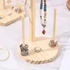 Suporte de Joias de Madeira Suporte de Armazenamento de Joias Suporte de Exibição de Pulseira e Colar para Bancada Bandeja de Joias Suporte de Armazenamento de Chaves para Entrada