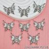 Colgante de Aleación de Mariposa Color Duradero Collar Pulsera Pendientes Versátiles para Chicas Joyería Hecha a Mano Materiales DIY Accesorios