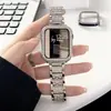 Adecuado para Apple 11 Watch iWatch 12ª Generación Se Funda de Diamantes de Doble Fila Applewatch 9/10 Funda Semi Hueca