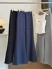 Calça casual flare minimalista estilo coreano com cordão para mulheres, nova coleção outono 2026, cintura alta, corte solto, casual, comprimento total, calça de moletom esportiva