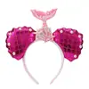 Diademas y Accesorios para el Cabello Coreanos para Mujer, Diademas Altas para Lavarse la Cara, Diademas Divertidas de Dibujos Animados de Sirenas, Accesorios para el Cabello para Fotos, Parques de Diversiones y el Océano
