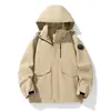 Chaqueta para hombre 2026 con capucha, cortavientos de color liso, nueva chaqueta para hombre Otoño e Invierno 2025