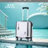 Maleta mini de tiro coreana de 18 pulgadas, caja de cabina de 20 pulgadas con ruedas universales y candado combinado, equipaje primera generación de pelo