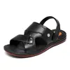 Sandálias masculinas com sola de tendão verão novo confortáveis à prova d'água sapatos de praia antiderrapantes fundo grosso resistentes ao desgaste sandálias de uso duplo para homens
