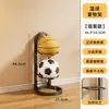 Suporte de armazenamento de basquete, futebol escolar, vôlei, suporte de basquete, suporte de exibição multicamadas multifuncional, cesta de armazenamento infantil
