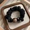 Elástico de cabelo vintage de cristal simples de alta qualidade para mulheres, versátil, alta elasticidade, durável, adequado para rabos de cavalo e coques