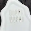 Unhas postiças com estampa de leopardo estrelada galvanizada, populares no Xiaohongshu, unhas postiças pentagrama olho de gato, arte de unhas para atacado