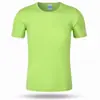 Camiseta de secado rápido con impresión personalizada de logotipos, campaña cultural, camiseta publicitaria, maratón, cuello redondo, manga corta, venta al por mayor