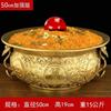 Cuenco Tesoro Doble Dragón de Cobre Niu Ju Shan, un Símbolo de Regalos para Apertura de Tiendas y Decoraciones de Oficina