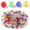 Contas de Vidro Transparentes de Gelo Contas Transparentes de Gelo Materiais para Fazer Contas Artesanais Acessórios para Joias de Pulseira Colar
