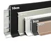 Rodapié de aleación de aluminio 4 cm/6-8 cm ultradelgado, engrosado, base metálica de doble capa a presión