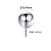 Pin de aleación de titanio F136 estilo bola redonda para cartílago de la oreja, perno de oreja personalizado G23, piercing de oreja, perno para lengua, accesorios de pendientes para oreja