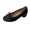 26 sapatilhas rasas com laço estilo francês para mulheres, sapatos Mary Jane plataforma versáteis, sapatos elegantes para o dia a dia, primavera e outono de 2026