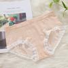 Fornecimento direto da fábrica nova cueca feminina de algodão colorido de cintura média sem costura alta elástica confortável respirável cuecas femininas 2020 Verão