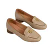 Mocasines retro de cuero suave estilo francés para mujer, nueva colección otoño 2026, elegantes zapatos de tacón bajo con punta redonda y suelas suaves, adecuados para ir al trabajo