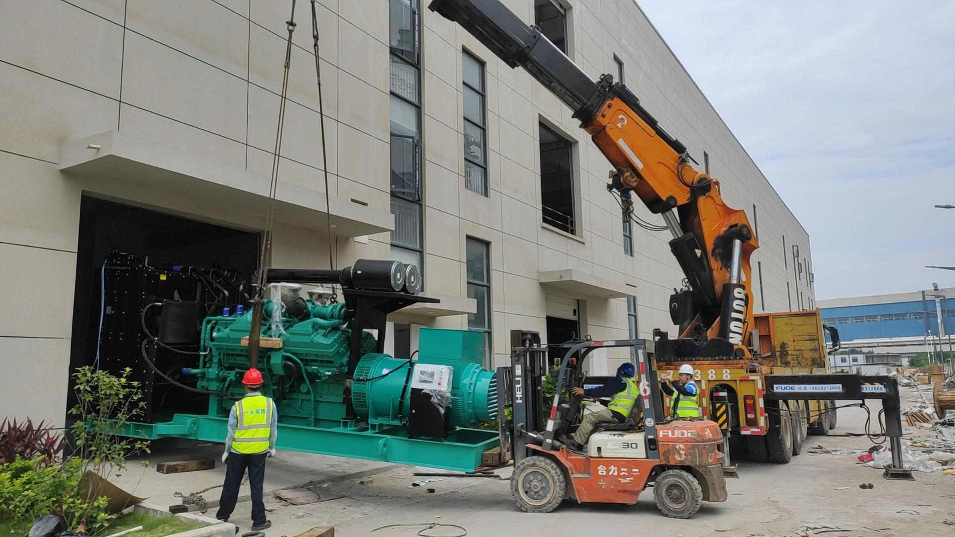 发电机进场照片