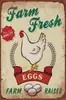 Pintura de ferro de animal personalizada decorações de parede externas penduradas pintura decorativa de fazenda country retrô americana