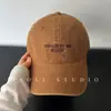 Otoño Nuevo Lavado Bordado de Letras Gorra de Pico Unisex Estilo Coreano Exterior Casual Viaje Deportes Gorra de Béisbol Tendencia