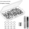Amazon 12mm ilhós de metal para ar 120 conjuntos com ferramentas de instalação ilhós de ar de cobre puro acessórios para lona e vestuário