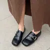 Zapatos Planos Cuadrados para Mujer Modelo Nuevo 2026, Versátiles, Modernos, Ligeros, Cómodos, con Velcro, para el Trayecto al Trabajo