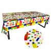 Decoração de Festa Transfronteiriça Adereços de Festa Toalha de Mesa Descartável de Aniversário Toalha de Mesa de Festa Infantil Blocos de Construção Brinquedo