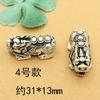 Joias de Prata Tibetana Pixiu Contas Kirin Contas Acessórios DIY Pulseira de Cristal Acessórios para Pulseira Acessórios Raposa Prata Tailandesa