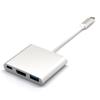 Convertidor de tipo C a HDMI, tres en uno, de tipo C a USB y de tipo C a HDMI.