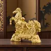 Novo Estilo de Enfeites Que Te Farão Rico Imediatamente, Enfeites de Cavalo, Carruagens Puxadas a Cavalo, Decorações para Mesa de Escritório e Sala de Estar para Atrair Riqueza e Abrir