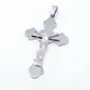 Joyería Europea y Americana Colgante en Forma de Cruz de Acero de Titanio Personalizado Punk Retro Moderno Retrato de Cruz Masculina Colgante de Acero Inoxidable