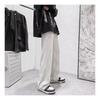Pantalones Casuales de Cartón Arrugado para Hombre en Primavera y Otoño, Pantalones Rectos de Pierna Ancha, Holgados y con Caída, Pantalones Modernos y Guapos Estilo Coreano