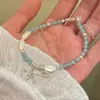Pulsera de Concha con Abalorios de Estrella de Mar de Verano, Estilo Vacaciones en la Costa, Exquisitas Pulseras Apilables, Perfectas para Accesorios de Mejor Amiga de Verano