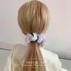 Coreia do Sul Coração de Menina Doce Estilo Ballet Renda Anel de Cabelo Grande Intestino Alça de Cabelo Moda de Alta Qualidade Corda de Cabelo Acessórios de Cabelo para Mulheres