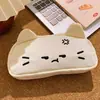 1 pieza Linda Estuche para Lápices de Gato Linda Bolsa para Lápices de Gato con Cremallera Bolsas Grandes para Bolígrafos para Mujeres Gran Capacidad Kawaii Animal Estuche para Bolígrafos Bolsa de Almacenamiento para Papelería de Estudiantes