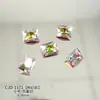 K9 Ninho de Pássaro Radiante Cubos de Açúcar Diamantes Coloridos Piscantes Fundo Pontiagudo Diamantes Acessórios para Nail Art Acessórios de Maquiagem para Shows