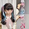 Peluca Infantil Trenzada Estilo Coreano Pony Polly Lunares Dibujos Animados Estrella de Cinco Puntas Tocado Cabello Rizado para Mujer Horquilla Accesorios para el Cabello