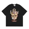 Camiseta de Verano Holgada de Manga Corta para Hombre y Mujer con Estampado de Letras del Club de Tenis Casablanca Transfronterizo