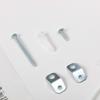 Muebles de stock de fábrica L-shaped hierro plano con tornillos largos y cortos empaque independiente dispositivo anticaída para muebles bolsa de herrajes