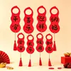 Decoraciones para inauguración de casa, colgantes para manijas de puerta, colgantes de decoración para casa nueva, suministros para ceremonia de mudanza al por mayor