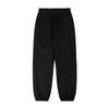 Estilo Japonês Pesado Waffle Fleece-Lined Sweatshirt Calças Masculinas e Femininas Casual Calças Esportivas All-Match Cintura Elástica Preto Na Moda