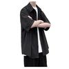 Camisa de Manga Corta para Hombre, Top de Alto Gama Estilo Abstinencia de Verano, Camisa Blanca de Seda Helada Casual y Atractiva de Media Manga para Hombre