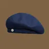 Boina Estilo Coreano para Mujer, Otoño e Invierno, Gama Alta, Cálido Sombrero de Lana de Artista, Elegante, Sombrero que Adelgaza el Rostro, Estilo Invierno para Mujer