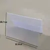Portatarjeta de mesa en forma de L etiqueta de PVC etiqueta de precio transparente 6*9 tarjeta de mesa carpa de mesa de plástico señal de tarjeta de mesa
