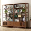 Nuevo vitrina de estilo chino para sala de té, estante para juegos de té, estante para hojas de té, estante de almacenamiento para sala de té, vitrina de estilo vintage para sala de estar y oficina