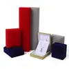 Nueva Caja de Joyería con Esquinas Redondas y Acabado Afelpado para Anillo, Colgante, Pendientes, Pulsera, Collar. Caja de Almacenamiento de Accesorios de Alta Calidad. En Stock