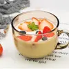 Amazon Caneca de Café da Manhã de Aveia + Tampa + Colher Conjunto de Copos de Vidro Tigela de Cereal Grande Capacidade Copo de Leite e Café
