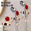 Soporte de Ventosa para Ducha Estilo Crema Baño Hogar Estante de Ducha Herramienta de Fijación Sin Taladro Cabezal de Ducha Sin Taladro Hogar